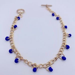💙Blue💙 chained blue bead bracelet